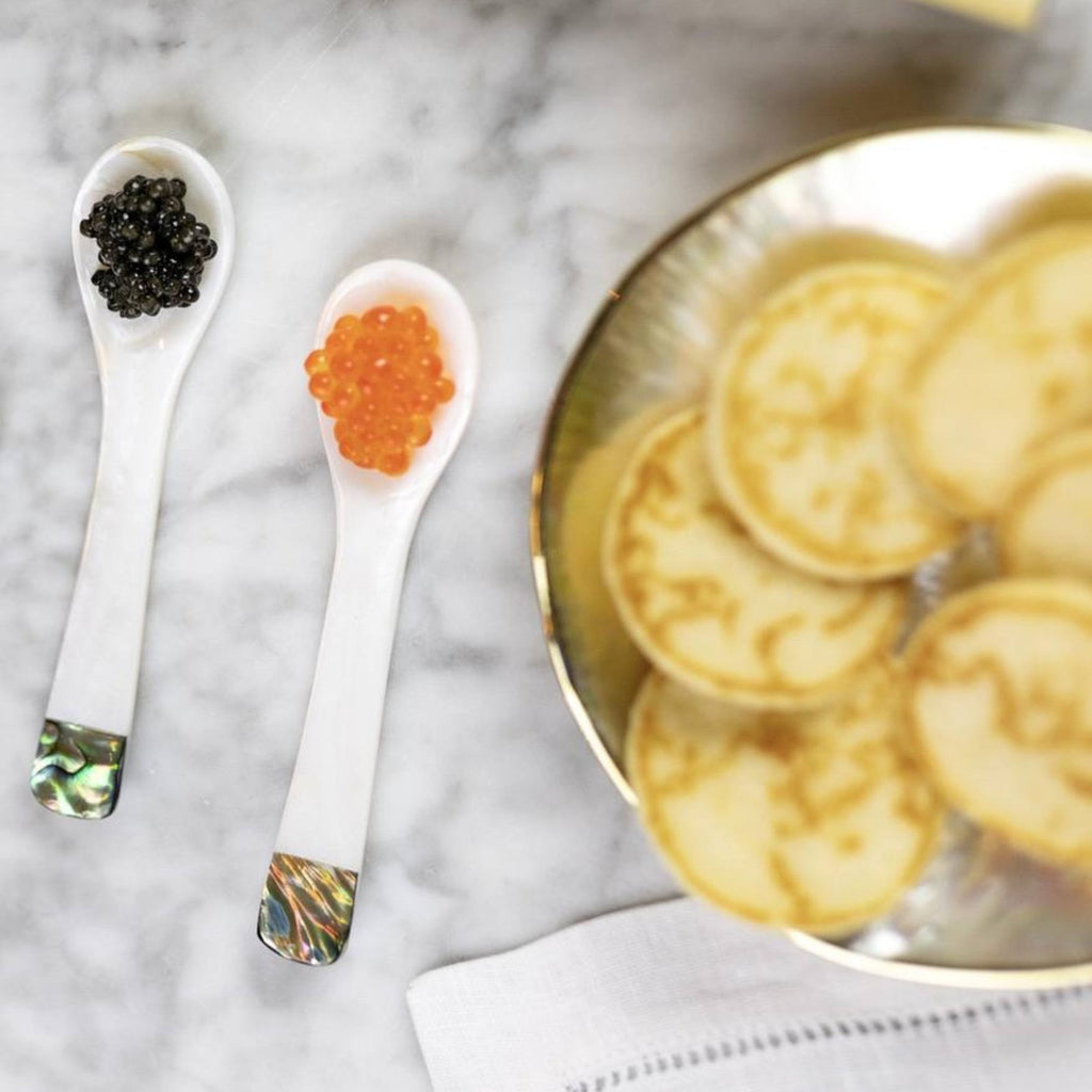 Accoutrements - Mother Of Pearl Spoon With Abalone Inlay