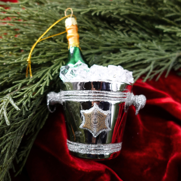 Champagne on Ice Ornament