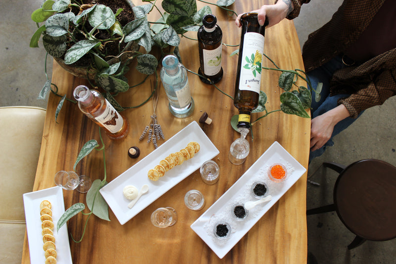 Come join us at our vodka and caviar tasting event at Hangar1 Vodka Distillery